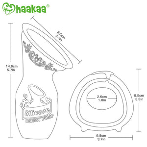 Haakaa Gen.1 100ml Manual Breast Pump & 75ml Breast Milk Collectors Combo