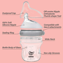 Load image into Gallery viewer, Haakaa Natural Glass Baby Bottles