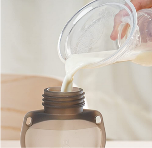 haakaa manual breast pump 150ml & reusable breast milk storage bag 5 pcs