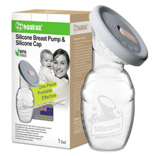 Load image into Gallery viewer, Haakaa Manual Breast Pump Breastfeeding Pump 4oz/100ml+Lid Food Grade Silicone 1 PC