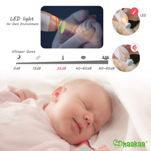 Haakaa Baby Nail Trimmer Electric LED Light （Pink）